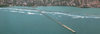 Muelle de Puerto Colombia, cerca de Barranquilla.