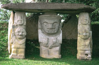 Templete ceremonial en el Parque Arqueolgico de San Agustn.