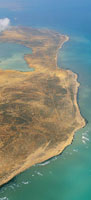 Playas de dunas y arena en punta Gallinas, lugar ms septentrional de Suramrica.
